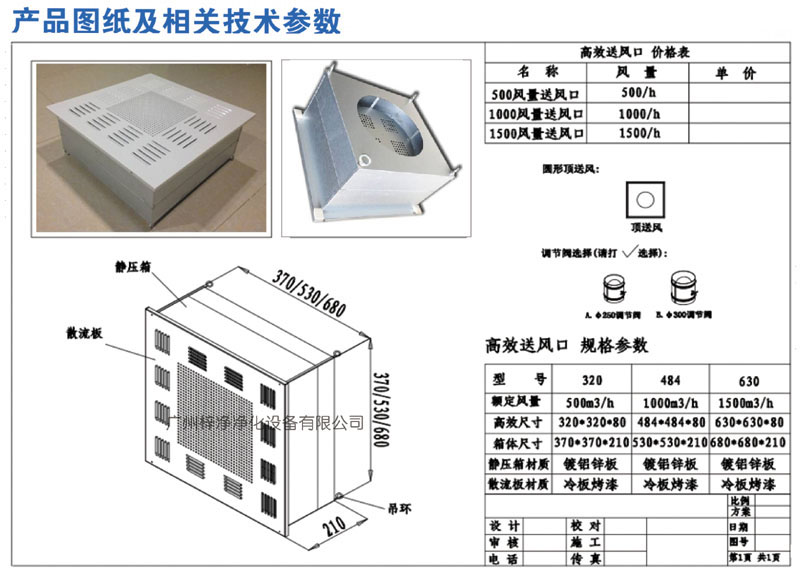 500、1000、1500新型高效送風(fēng)口規(guī)格尺寸